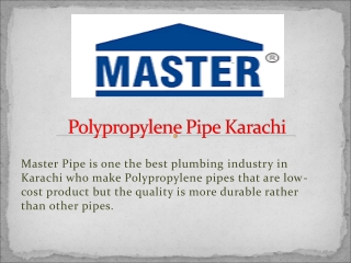 Polypropylene Pipe Karachi
