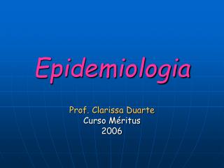 Epidemiologia