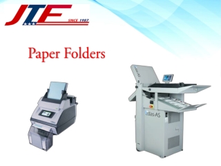 Advance & New Design of Paper Folders in USA