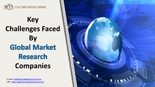 Key Challenges Faced By Global Market Research Companies