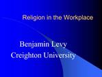 Religion in the Workplace