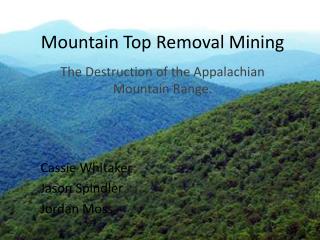 Mountain Top Removal Mining