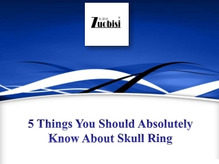 5 Things You Should Absolutely Know About Skull Ring