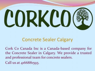 Concrete Sealer Calgary