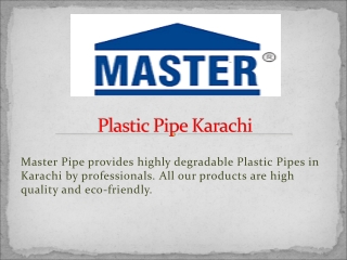 Plastic Pipe Karachi