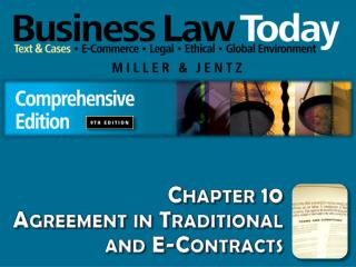 Chapter 10 Agreement in Traditional and E-Contracts