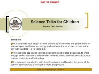 Science Talks for Children