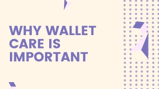What is Wallet CARE PLAN