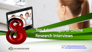 8 Top Advantages of Online Research Interviews