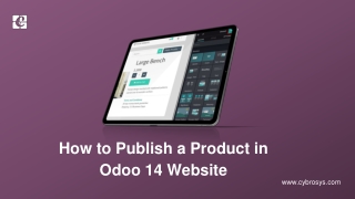 How to publish a product in odoo14 website