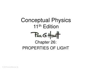 Conceptual Physics 11 th Edition