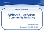 URBAN II the Urban Community Initiative