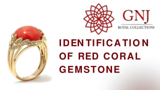 Identification of Red Coral Gemstone