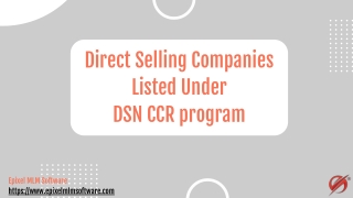 Customer-centricity in Direct Selling Businesses - A DSN Study