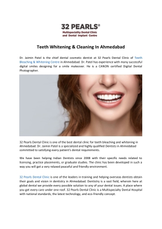 Teeth Whitening In Ahmedabad