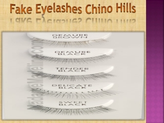 Fake Eyelashes Chino Hills