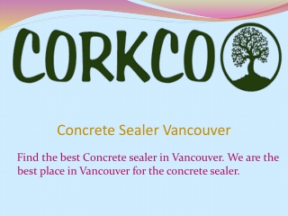 Concrete Sealer Vancouver