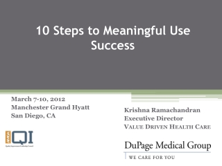 10 Steps to Meaningful Use Success