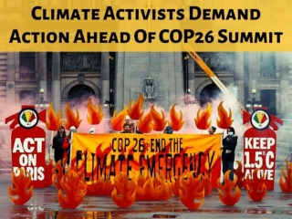 Climate activists demand action ahead of COP26 summit