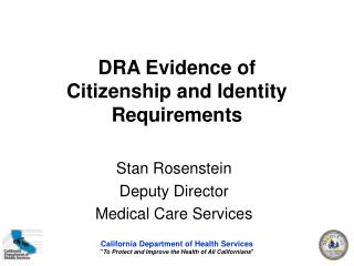 DRA Evidence of Citizenship and Identity Requirements