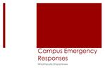 Campus Emergency Responses