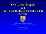 FAA Airport Projects and the Role of the U.S. Fish and Wildlife Service