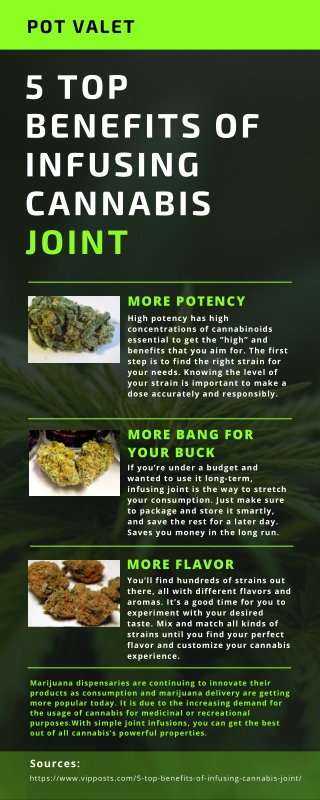 Top Benefits of Infusing Cannabis Joint