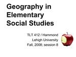 Geography in Elementary Social Studies