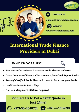 Infographics: Trade Finance Providers in Dubai
