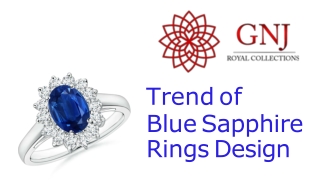 Trend of Blue sapphire rings design