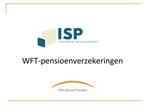 WFT-pensioenverzekeringen