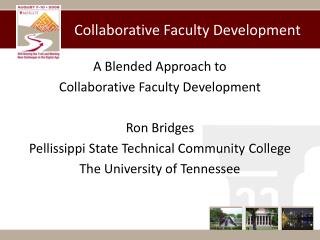 Collaborative Faculty Development