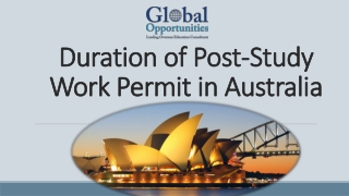 Duration of Post-Study Work Permit in Australia