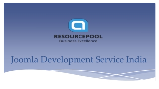 Joomla Development Service India - AResourcepool