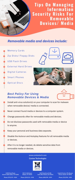 Tips On Managing Information Security Risks For Removable Devices Media