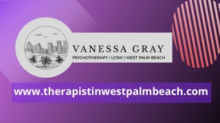 Mental Health Therapist West Palm Beach - Anxiety therapist in West Palm Beach