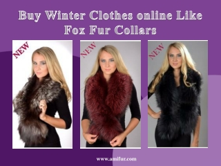 Buy winter clothes online Like Fox Fur Collars