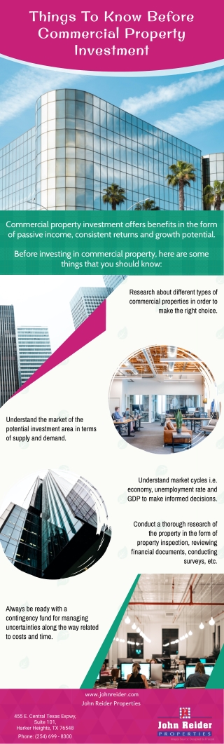 Things To Know Before Commercial Property Investment