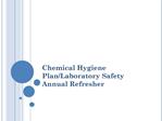 Chemical Hygiene Plan