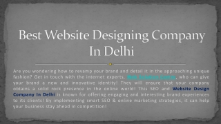 Best Website Designing Company In Delhi - WSC