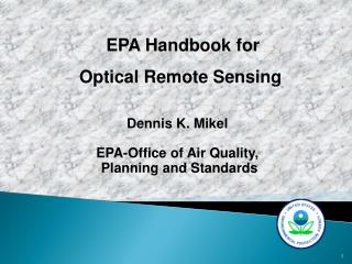 EPA Handbook for Optical Remote Sensing