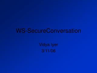 WS-SecureConversation