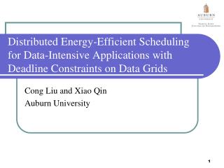Distributed Energy-Efficient Scheduling for Data-Intensive Applications with Deadline Constraints on Data Grids