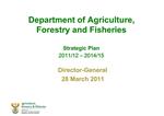 Department of Agriculture, Forestry and Fisheries Strategic Plan 2011