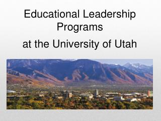 Educational Leadership Programs