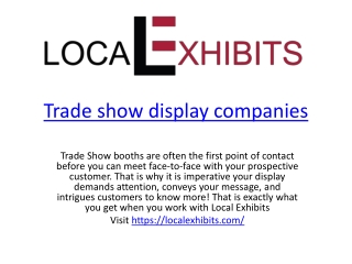 localexhibits.com - trade show display design, trade show display ideas, exhibits company