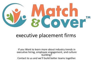 matchandcover.com - consultative leadership, executive placement firms, human resource planning, labor supply and demand