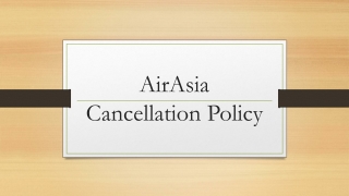 Updated airasia cancellation policy