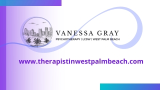 Therapists in Palm Beach County - Anxiety therapist in West Palm Beach