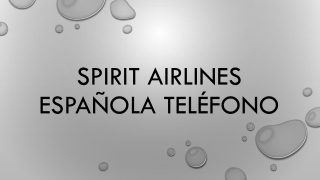 Detailed information about Spirit Airlines Español Teléfono